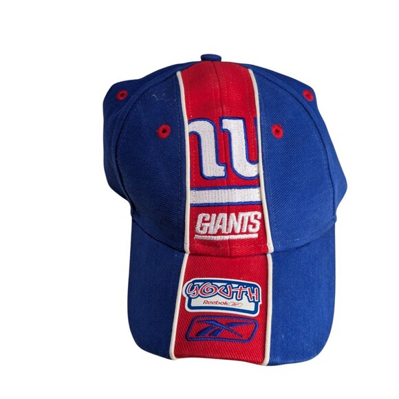 Reebok NFL Youth New York Giants Blue & Red Baseball Cap - Picture 1 of 3